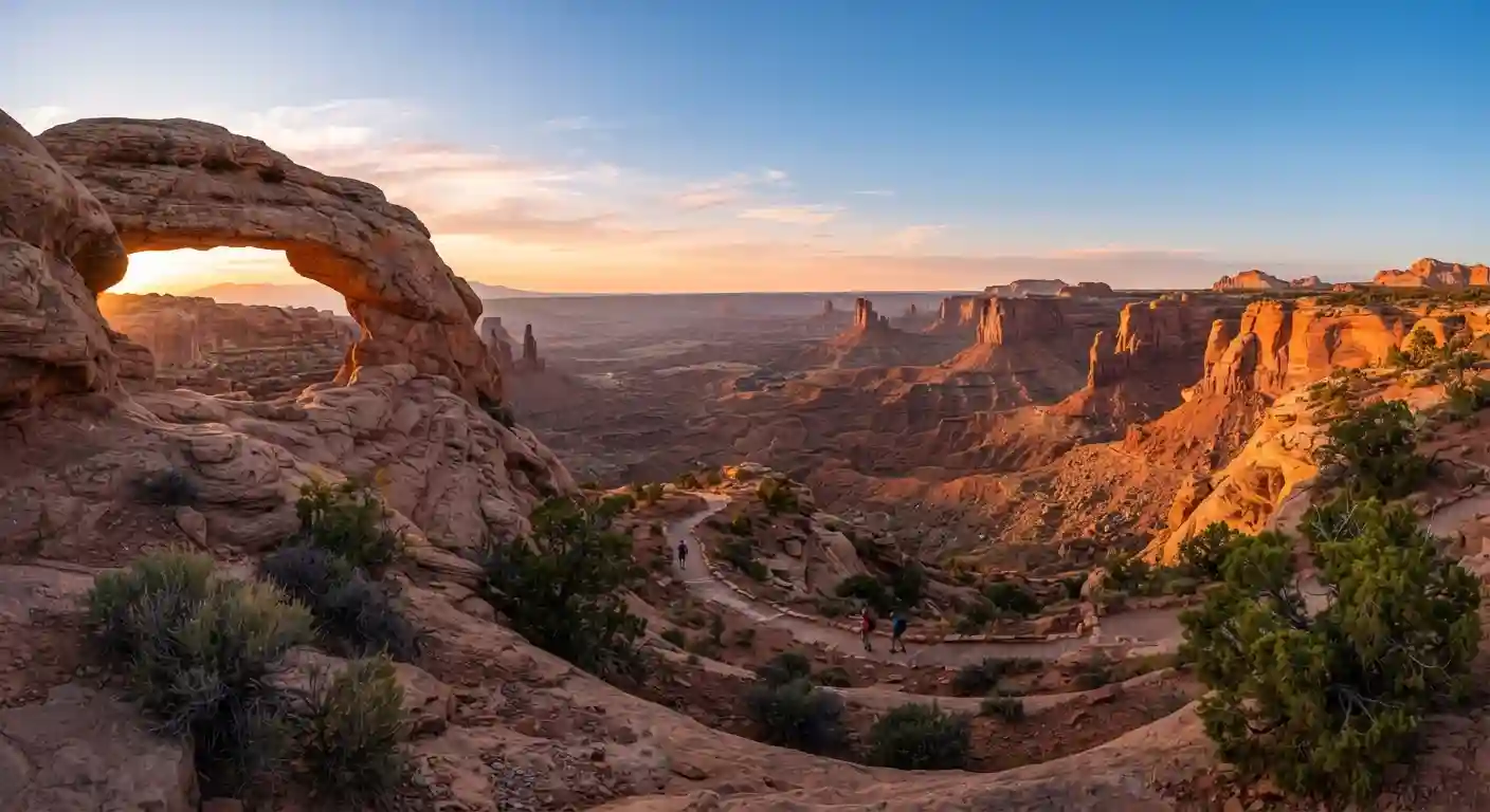 Dramatic red rock landscape representing the best places to visit in Utah