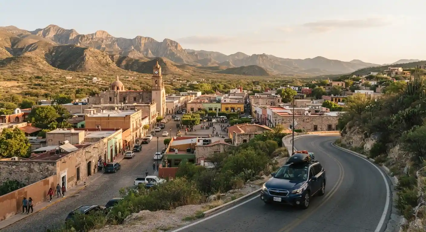 Scenic northern Mexico destination with mountains and a road-trip setting for travelers from Texas