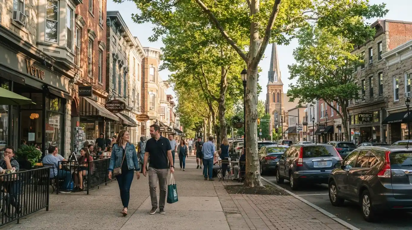 Scenic Central Jersey destination representing places to visit near New Brunswick, New Jersey